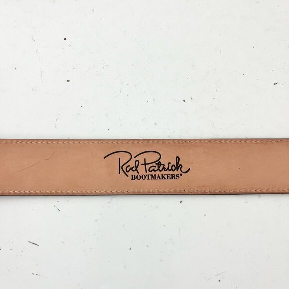 NEW Rod Patrick Boots Mens Western Belt 1.5 in Taper 44 in Brown Caiman Leather - Picture 7 of 13